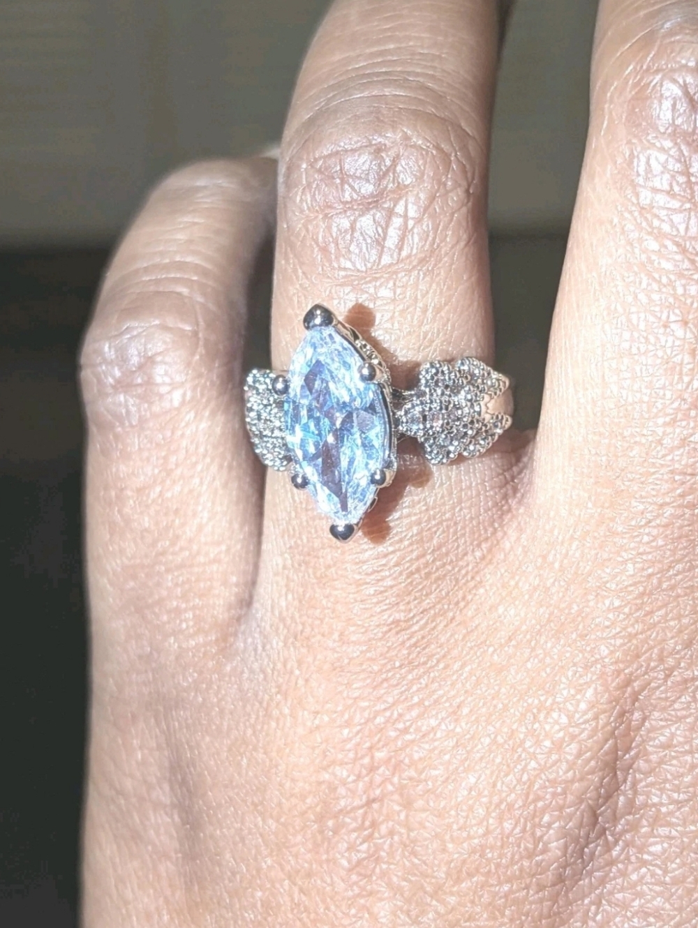 Women's Shimmering 4 Ct Lab-Created Diamond Engagement Ring Sterling Silver 925
